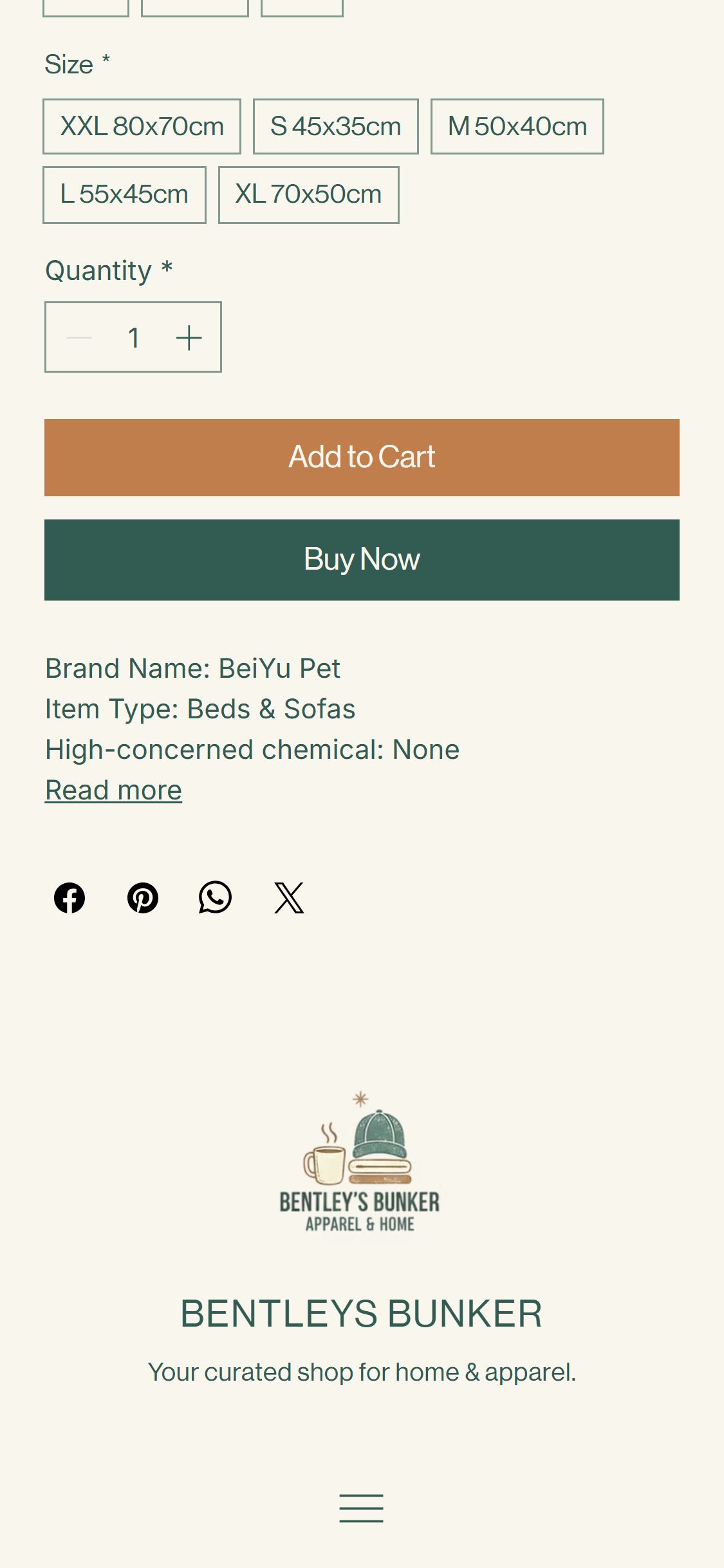 Bentleys Bunker — Mobile PDP